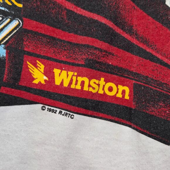 Vintage 1992 Winston Drag Racing Long Sleeve T-Shirt Men's XL Made In USA NHRA - Picture 4 of 10